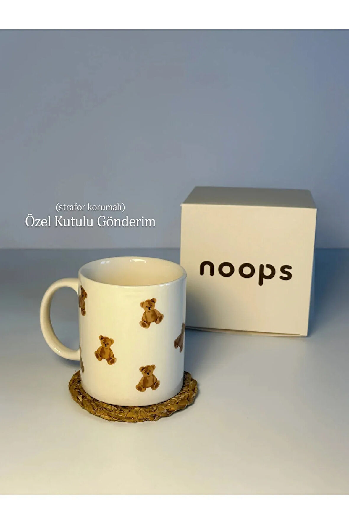 Ayıcık Teddy Bear Baskılı Kupa Bardak Seramik Kahve Mug