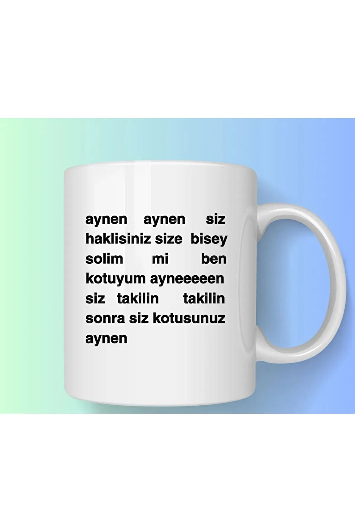 Ben Kötüyüm Aynen Baskılı Kupa Bardak
