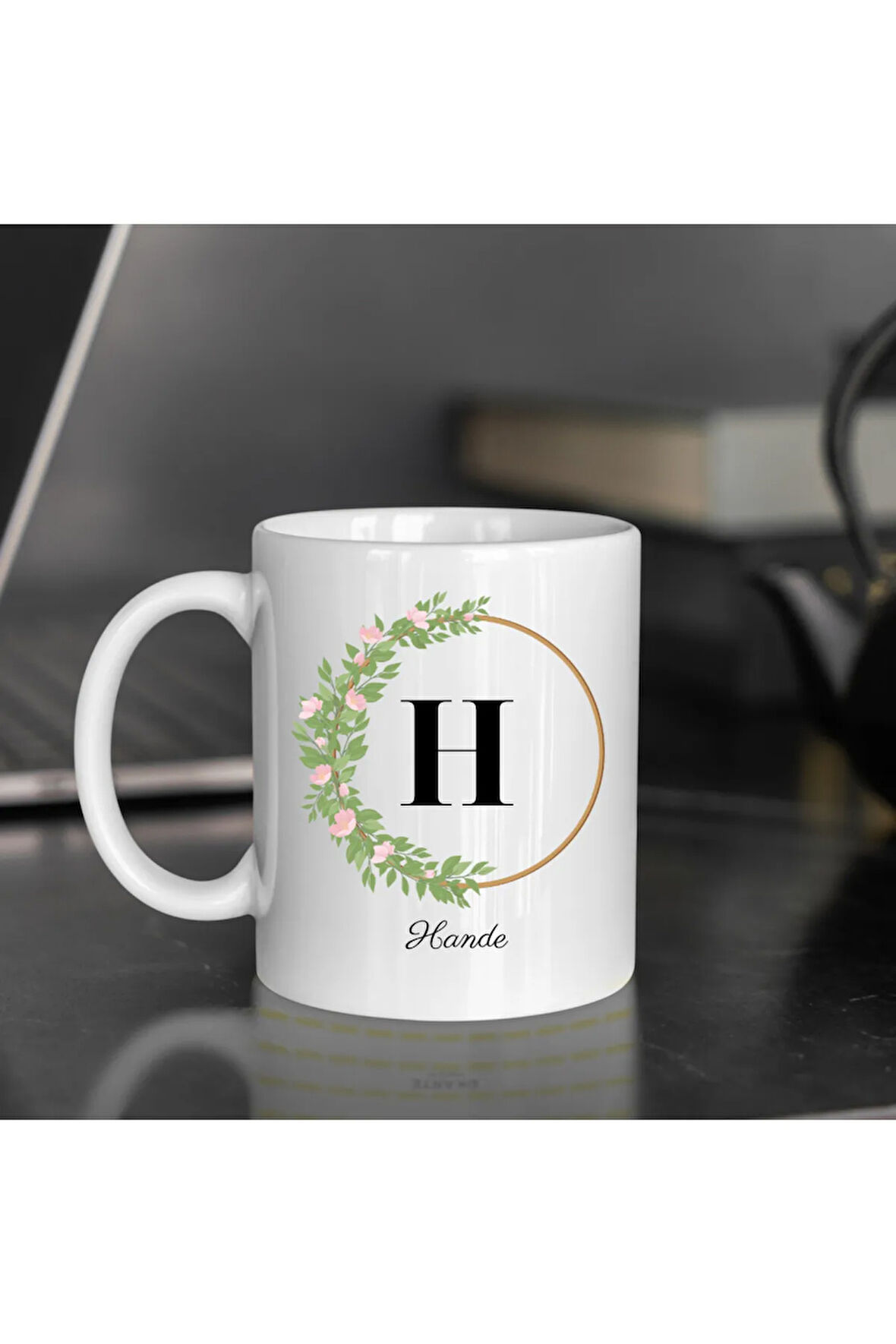 Kişiye Özel Harfli Baskılı Kupa Bardak