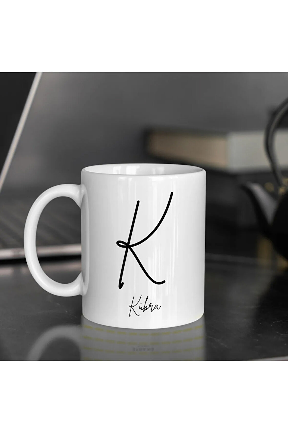 Kişiye Özel Harfli Baskılı Kupa Bardak