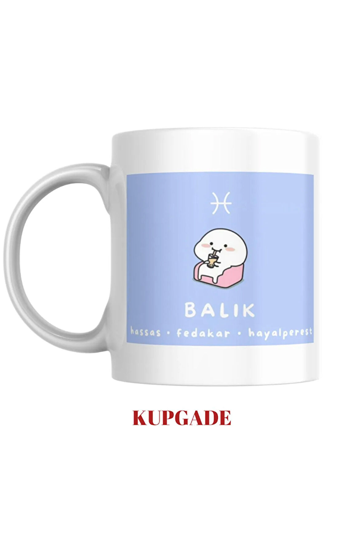 Komik Figüranlı Burç Baskılı Kupa Bardak