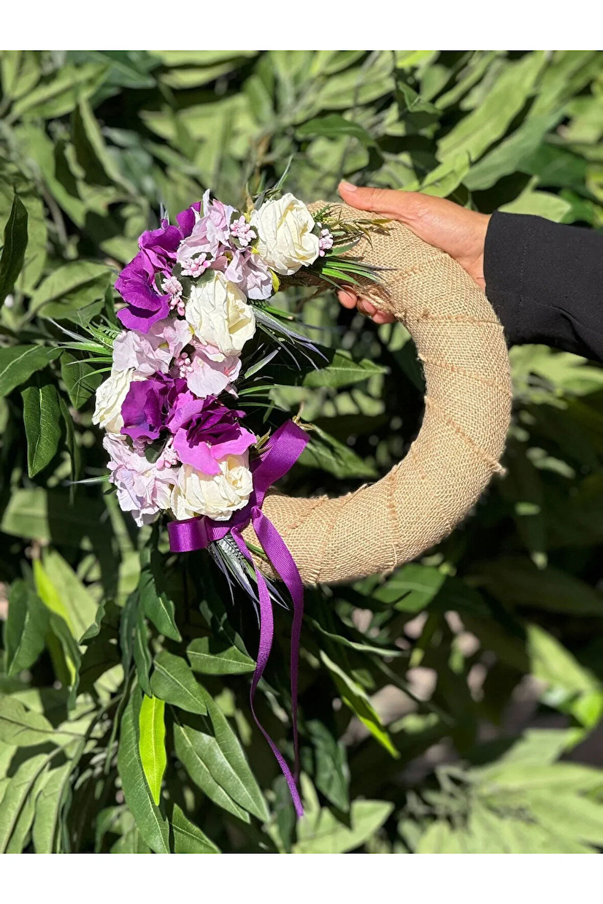 Yapay Çiçekli Kapı Süsü No:13