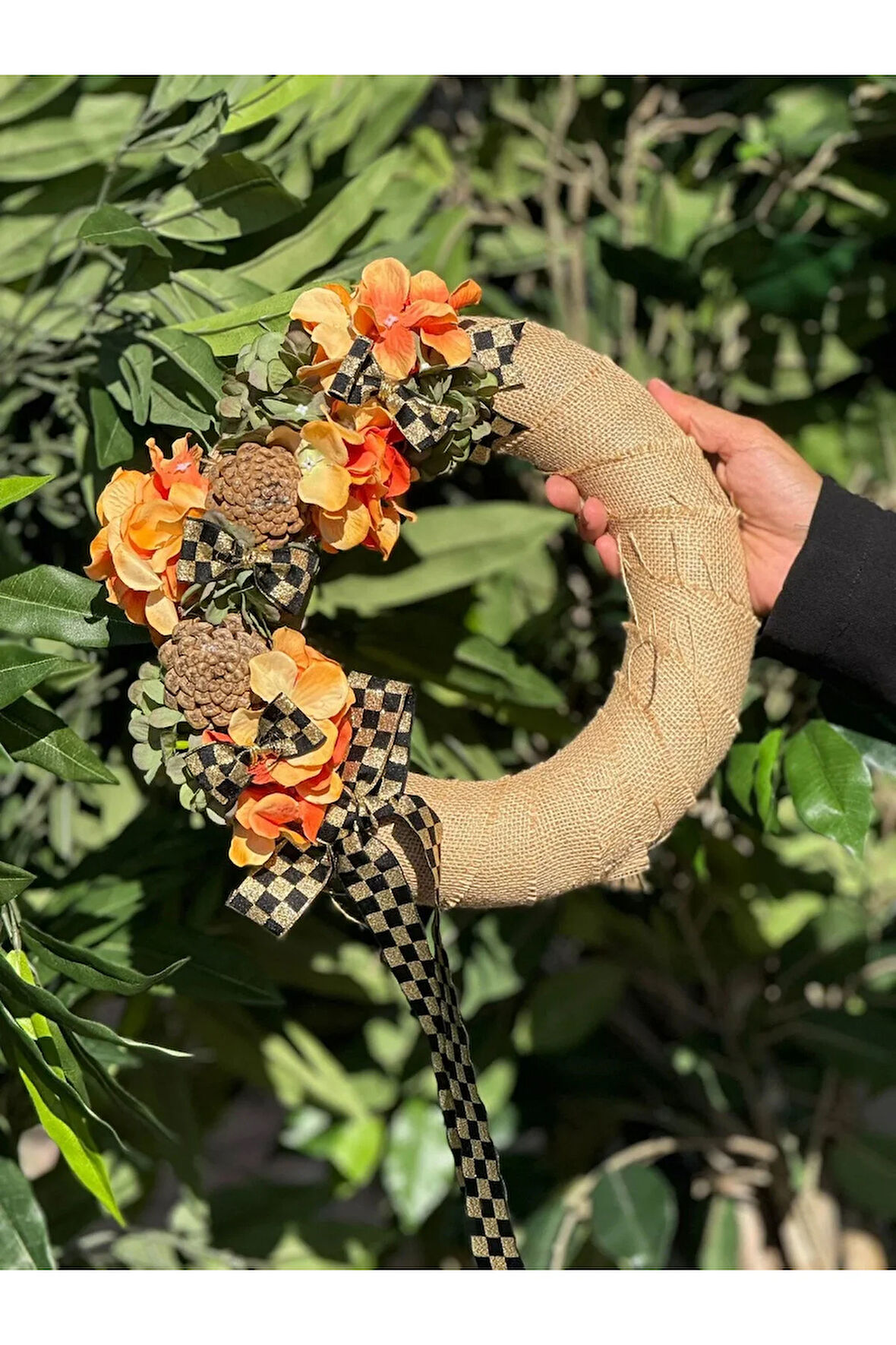 Yapay Çiçekli Kapı Süsü No:15