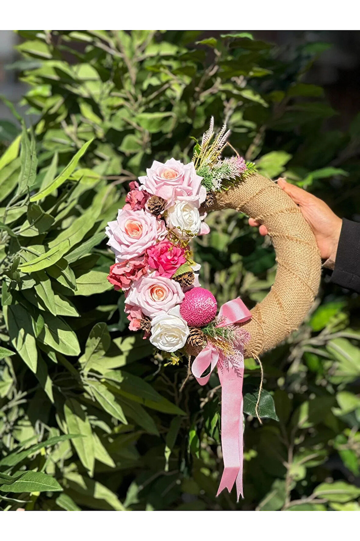 Yapay Çiçekli Kapı Süsü No:9