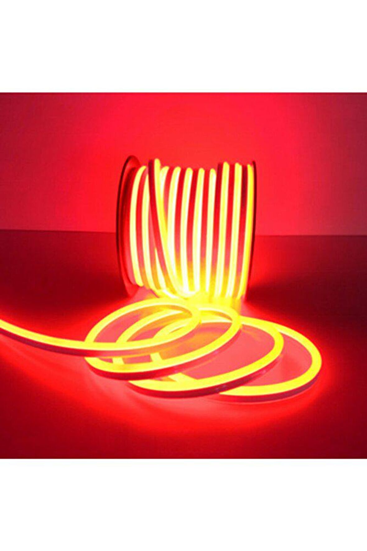 Cata 12v Kırmızı Neon Led - Hortum Led- Su Geçirmez - 5metre