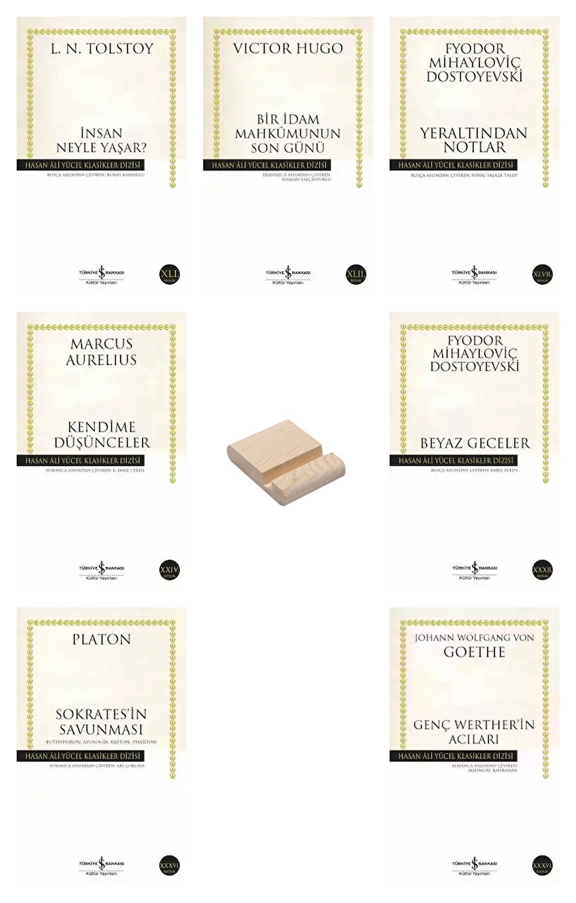 İnsan Neyle Yaşar Bir İdam Mahkumunun Son Günü Yeraltından Notlar 7li Set + Telefon Standı