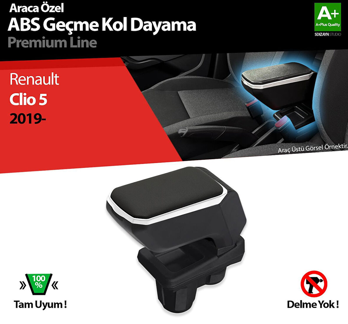 Renault Clio 5 Kol Dayama Kolçak Geçmeli ABS 2019