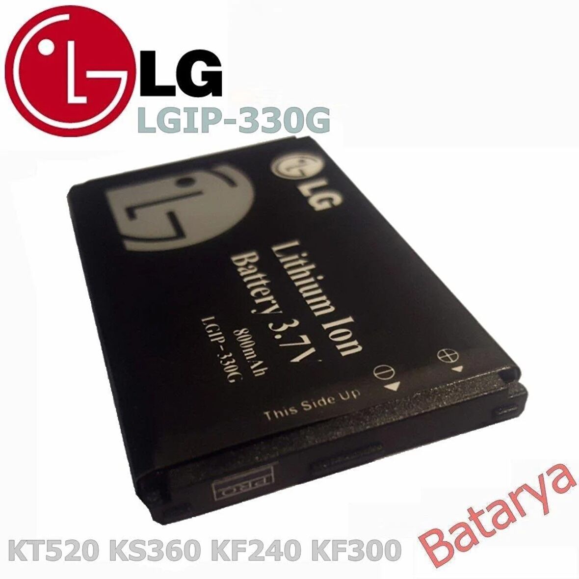 LG KT520 Batarya LG KS360 KF240 KF300 LGIP-330G Uyumlu Yedek Batarya