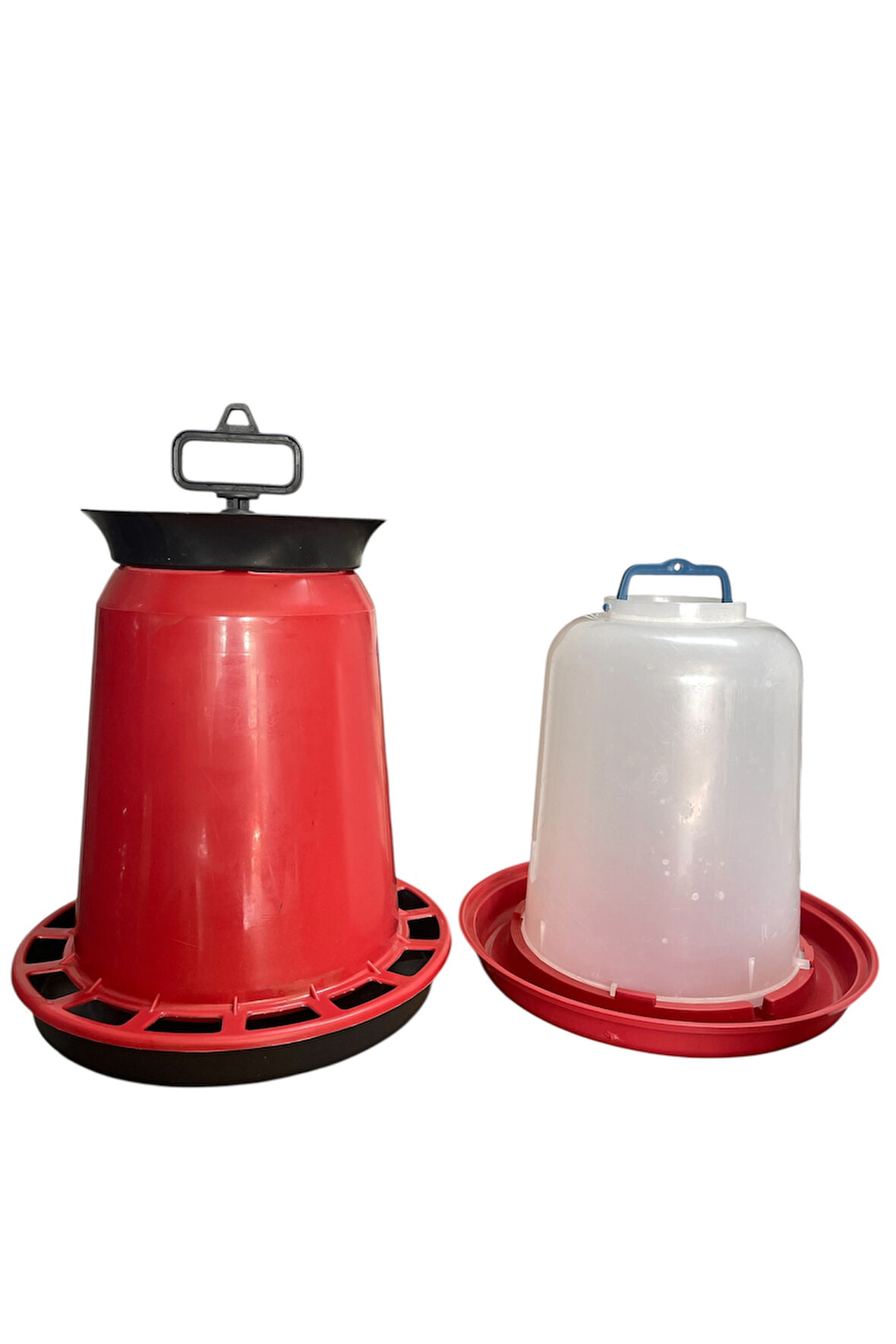 Civciv ve Tavuk için 15 Kg Askılı Kova Yemlik - 12 Lt Askılı Kova suluk