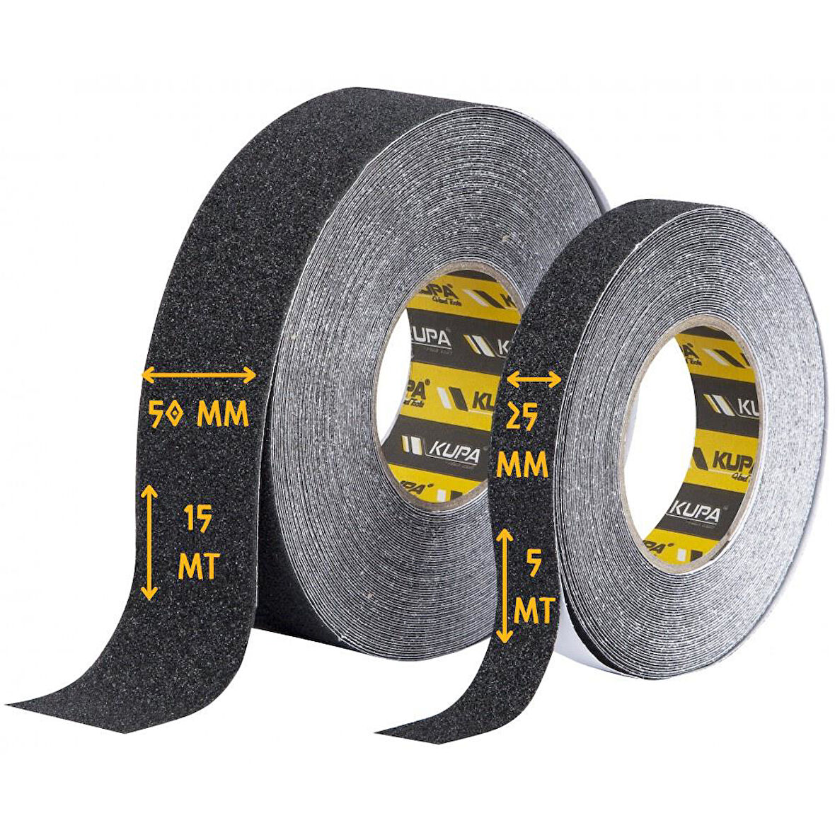 Kupa Kaydırmaz Bant Merdiven Zımpara Bandı - 50 mm X 15 mt