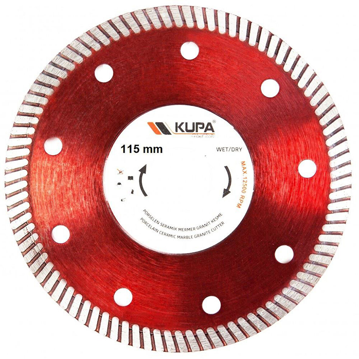 Kupa Seramik Fayans Hassas Kesme Taşı Daire Testere 115 mm.