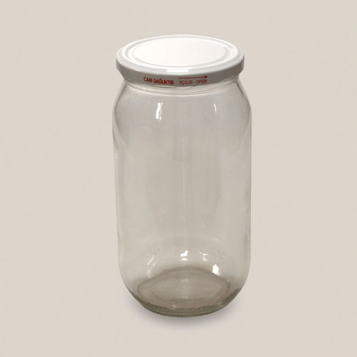 1 litre Beyaz Kapak,1 kilo Turşu,Salça,Bal cam kavanoz 1 adet