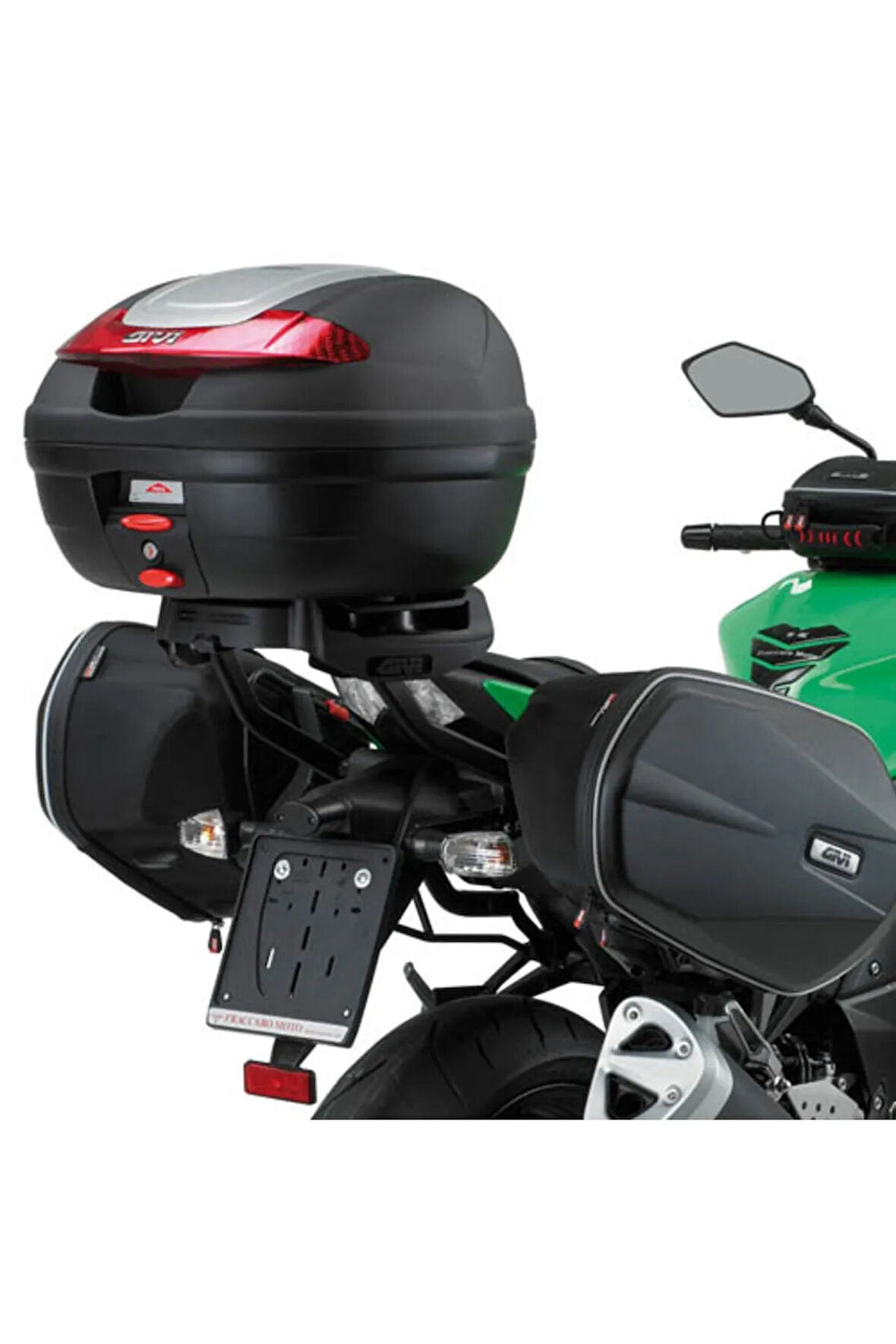 Te265 Kawasakı Z 750 (07-14) Yan Kumaş Çanta Taşıyıcı
