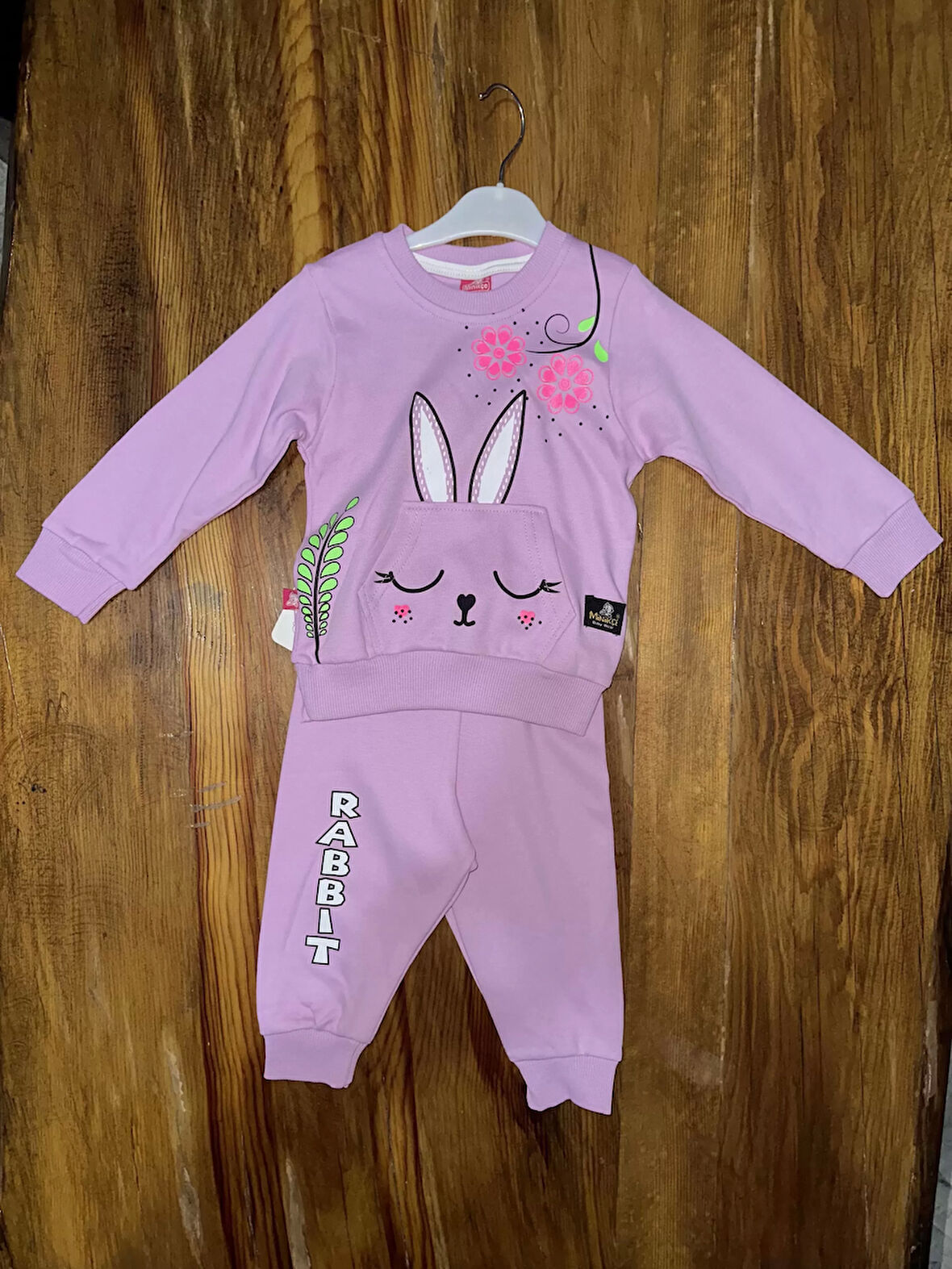 6-24 aylık tavşan baskılı lila