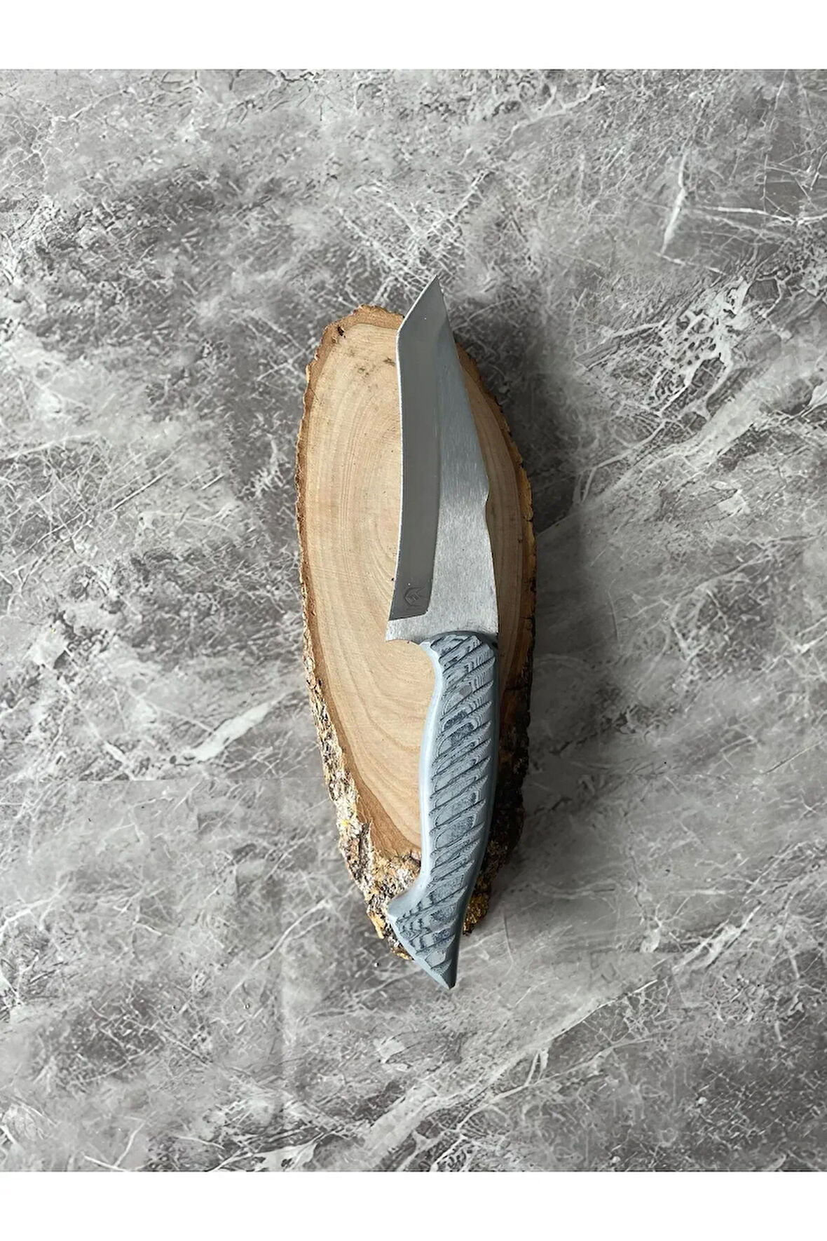 Atak Tanto Kamp Bıçağı – Gri Mavi Kabze, 26 cm, Kılıflı, Av ve Outdoor, Hediyelik