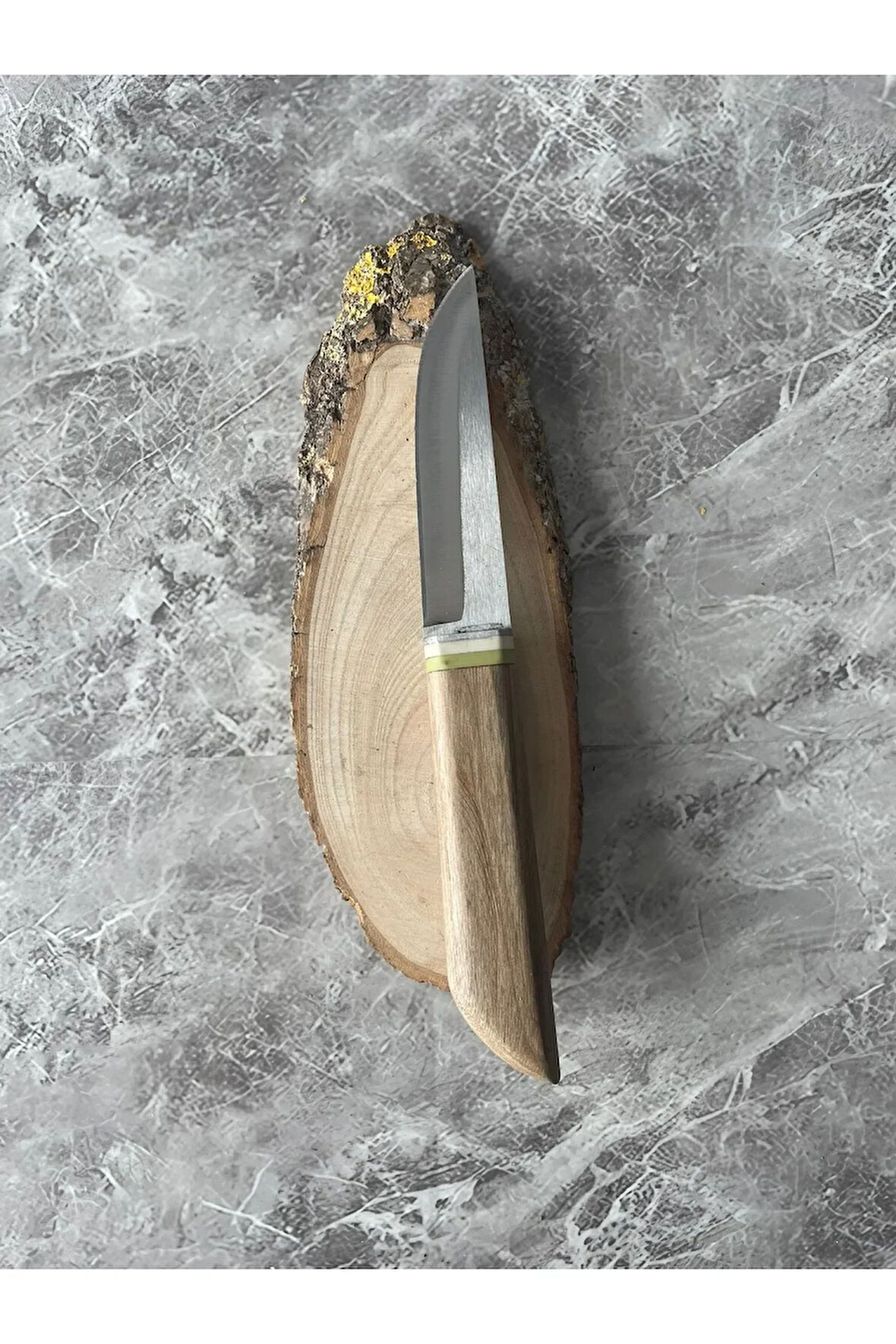 Lineer Destekli Pukko Tarzı El Yapımı Kamp & Av Bıçağı