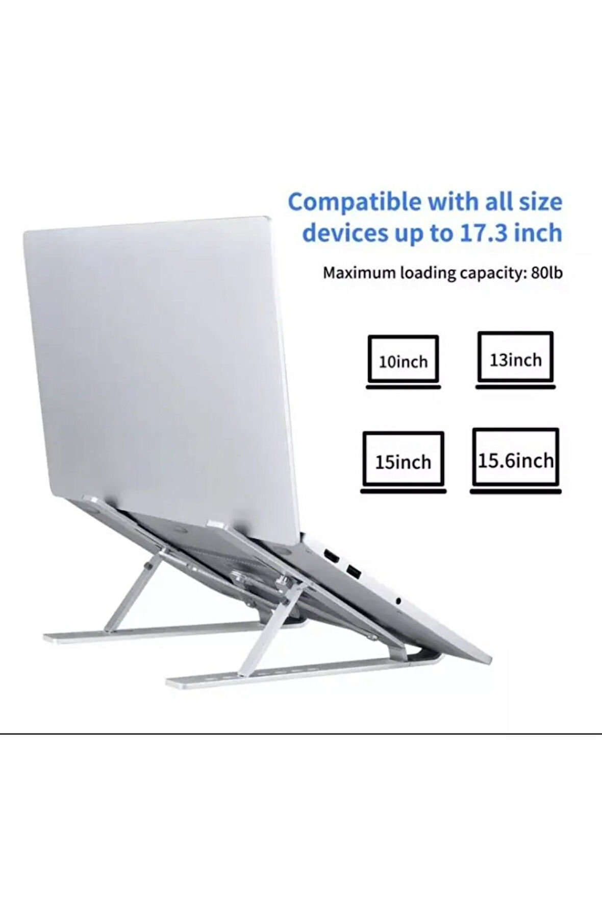 Ayarlanabilir Macbook Laptop Tablet Notebook Bilgisayar Standı Katlanabilir