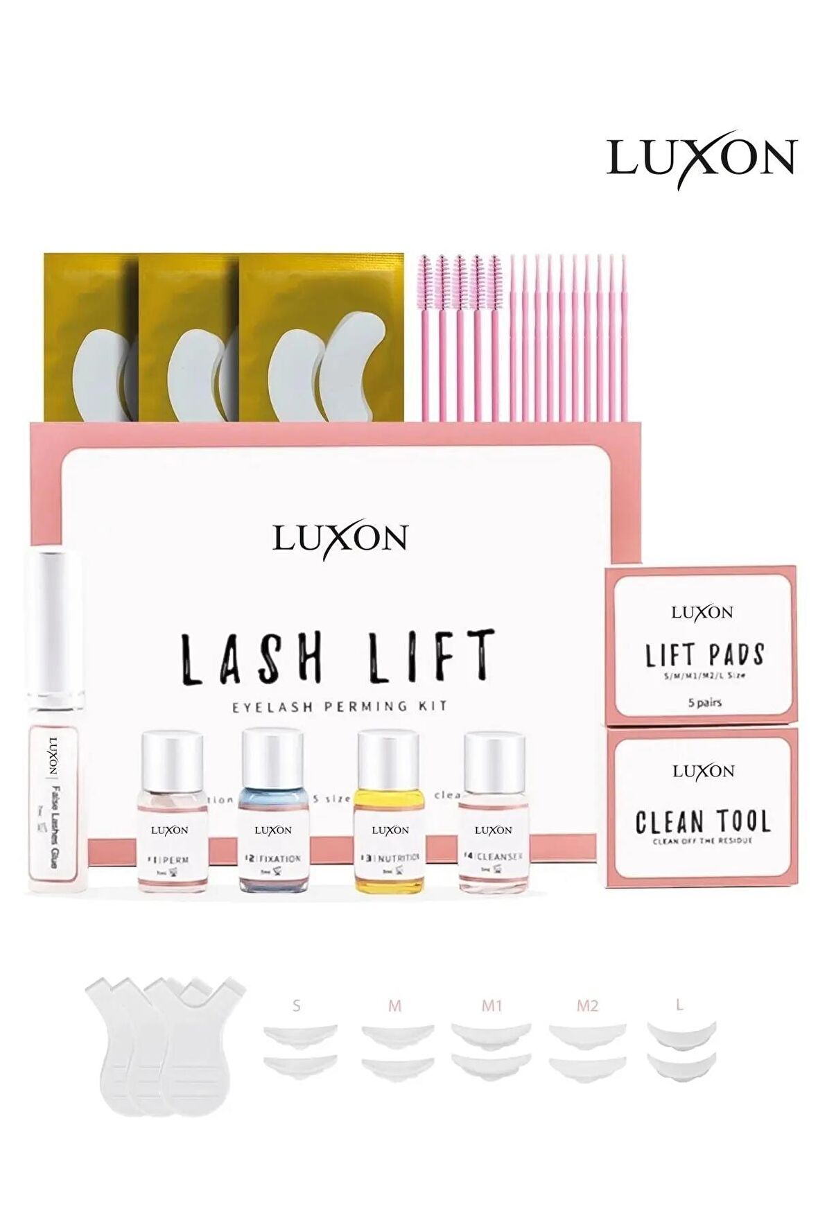 Lash Lift Kit, Kirpik Lifting Seti, Kirpik Perması, Kirpik Lifting Losyon Seti