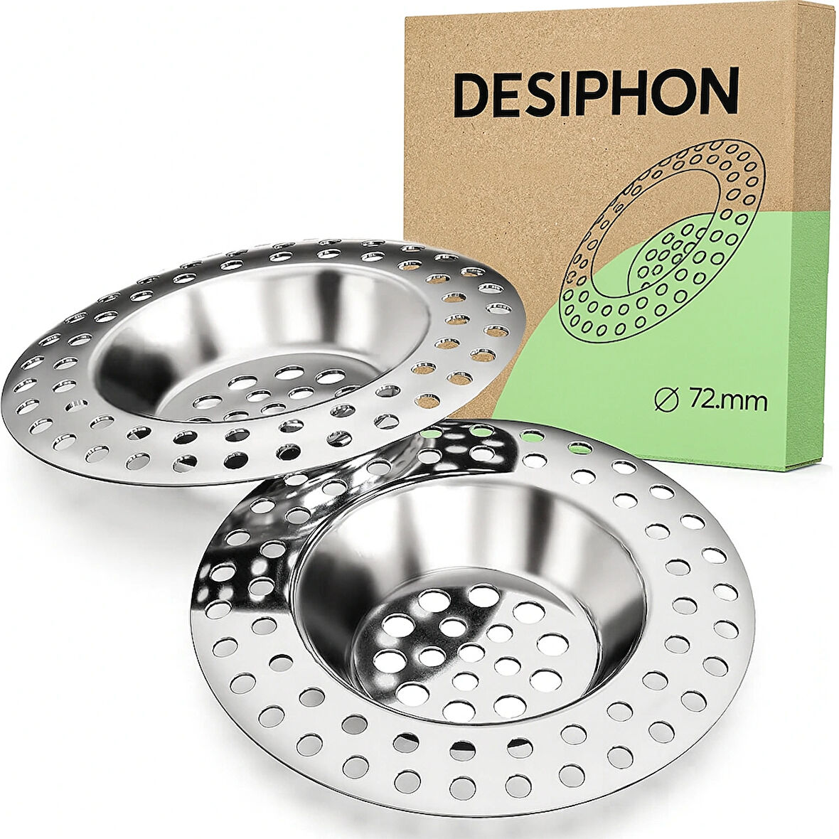 2'li 304 Kalite Paslanmaz Çelik Lavabo Süzgeci | Tıkanıklık Önleyici Gider Filtresi Seti