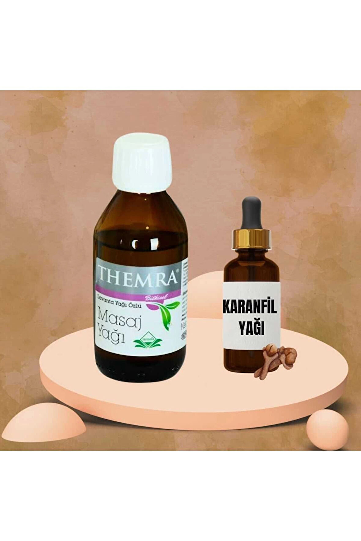 Lavanta Yağı Özlü Masaj Yağı 100 ml Karanfil Yağı 20 ml