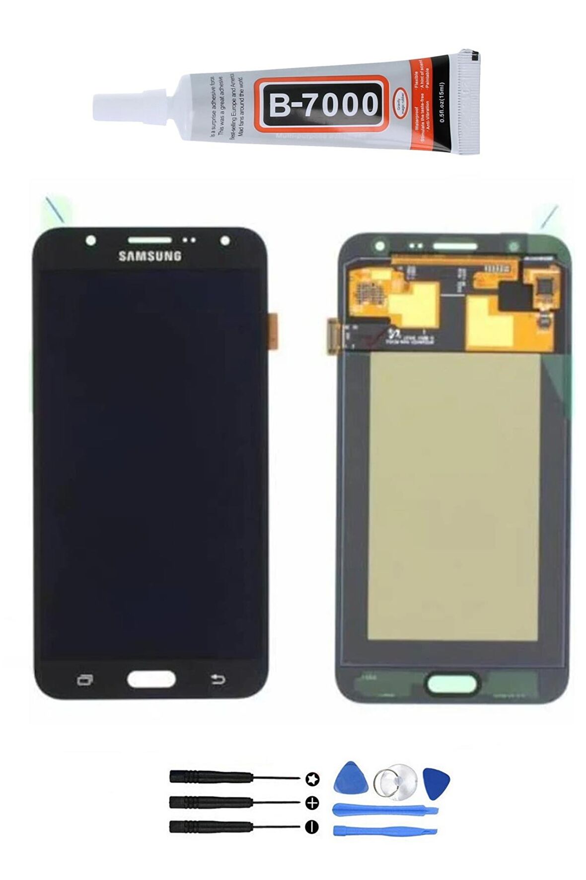 samsung galaxy j7 core sm-j701f lcd ekran dokunmati̇k tami̇r seti hedi̇yeli̇ siyah renk