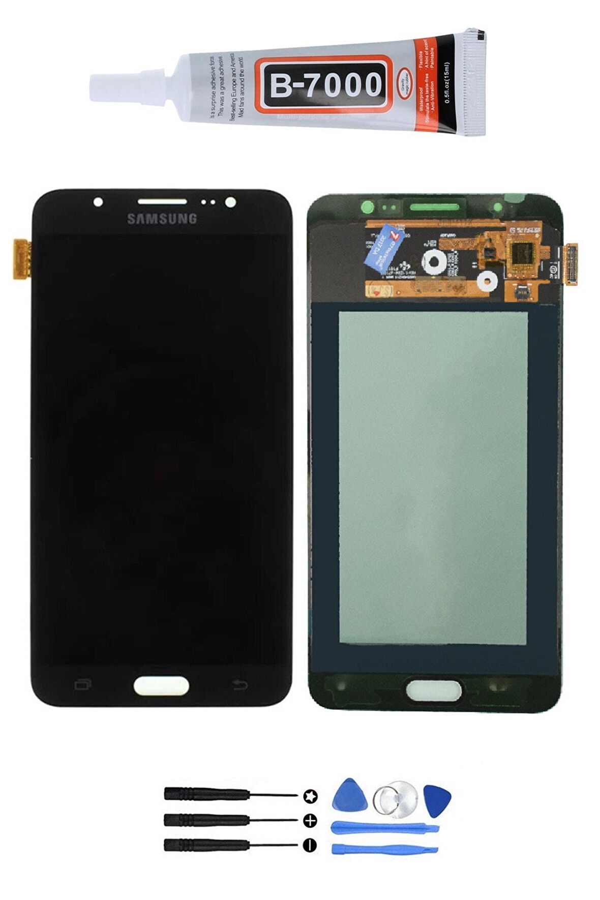 Samsung Galaxy J7 2016 Sm-j710f Lcd Ekran Dokunmatik Full Revize Orjinal Set Hediyeli Siyah Renk