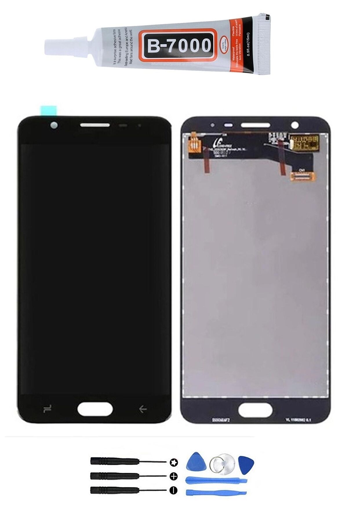Samsung Galaxy J7 Prime 2 Uyumlu Sm-g611f Lcd Ekran Dokunmatik Full Orjinal Tamir Seti Siyah