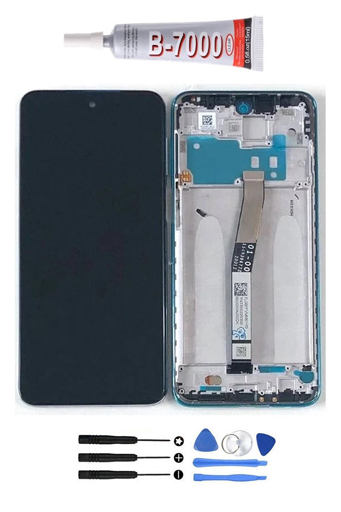 Xiaomi Redmi Note 9 Pro Lcd Ekran Dokunmatik Full Çıtalı Orjinal Ebatında Set Hediyeli Yeşil Renk