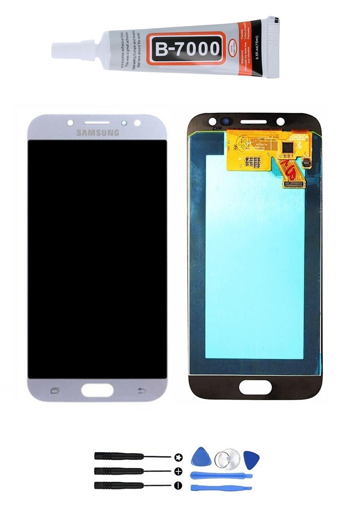 Galaxy J7 Pro J730 Sm-j730f Uyumlu Lcd Ekran Dokunmatik Full Revize Orjinal Set