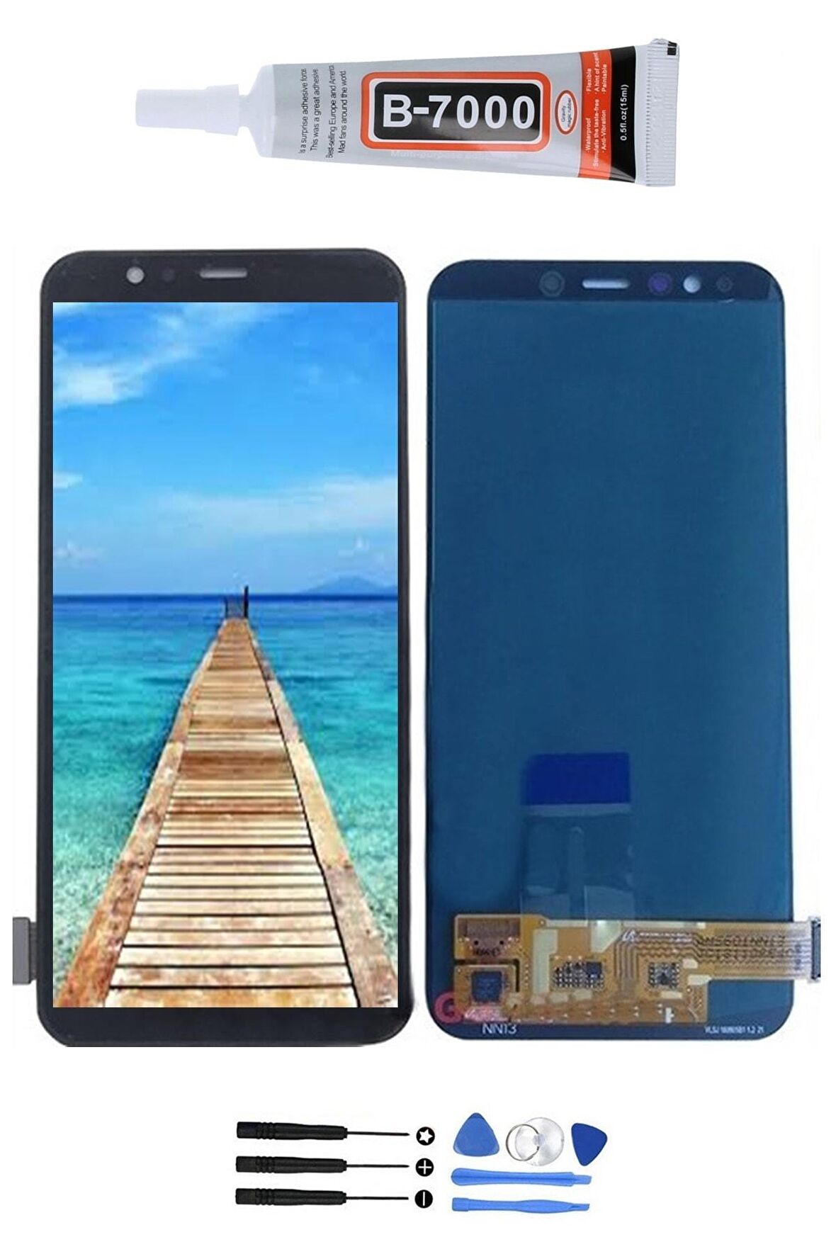 General Mobile Gm9 Pro Uyumlu  Ekran Dokunmatik Full Çıtasız Ebatında Tamir Seti