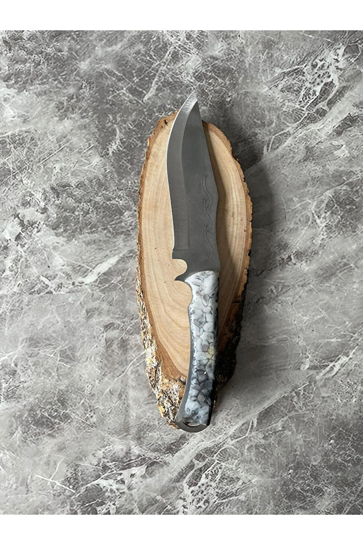 Siyah-Beyaz Epoksi Kabze Kamp Bıçağı – Kılıflı, | Outdoor, Hediyelik & Koleksiyonluk