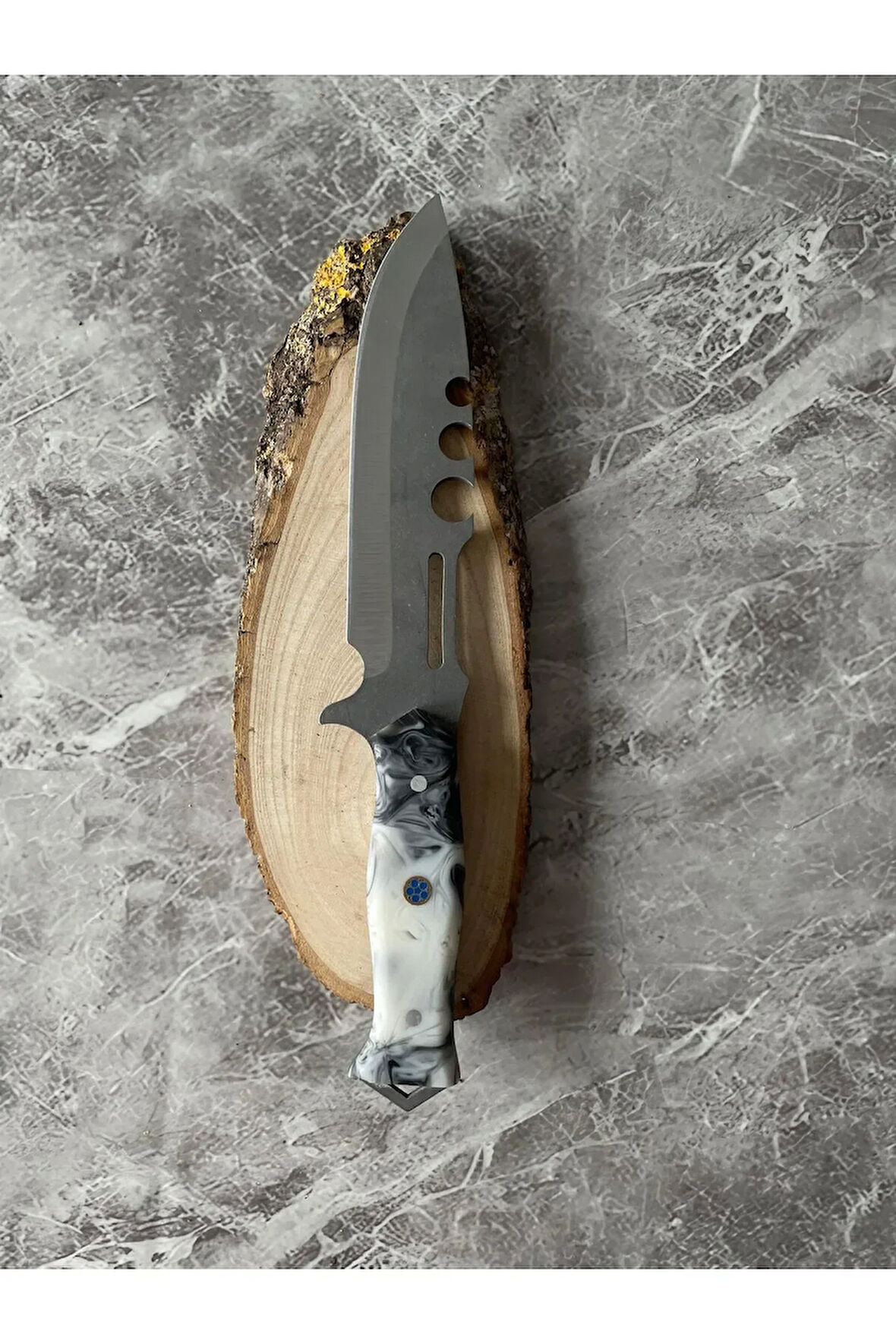 Siyah-Beyaz Epoksi Kabze Kamp Bıçağı – Kılıflı | Outdoor, Hediyelik & Koleksiyonluk