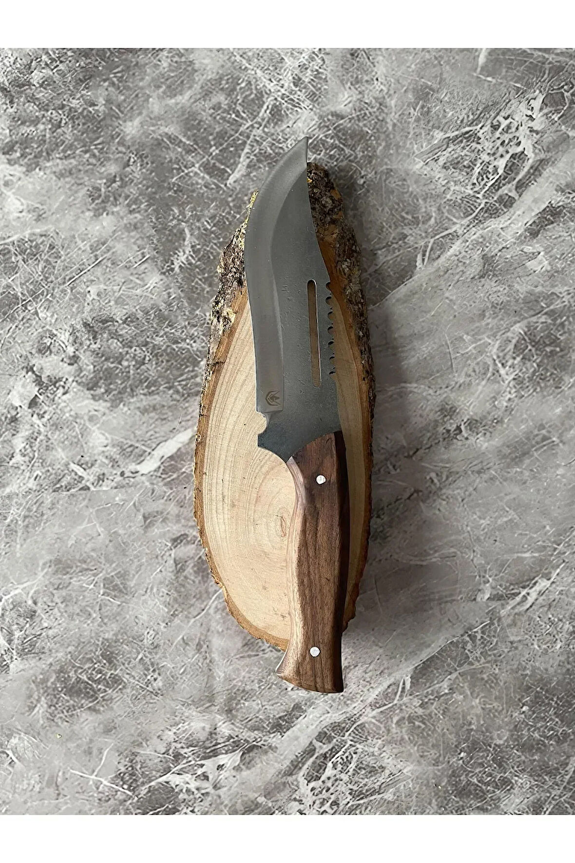 Kamp Bıçağı – Ceviz Kabze, Kılıflı, Dayanıklı Namlu 14 cm, Toplam 27 cm | Outdoor, Hediyelik