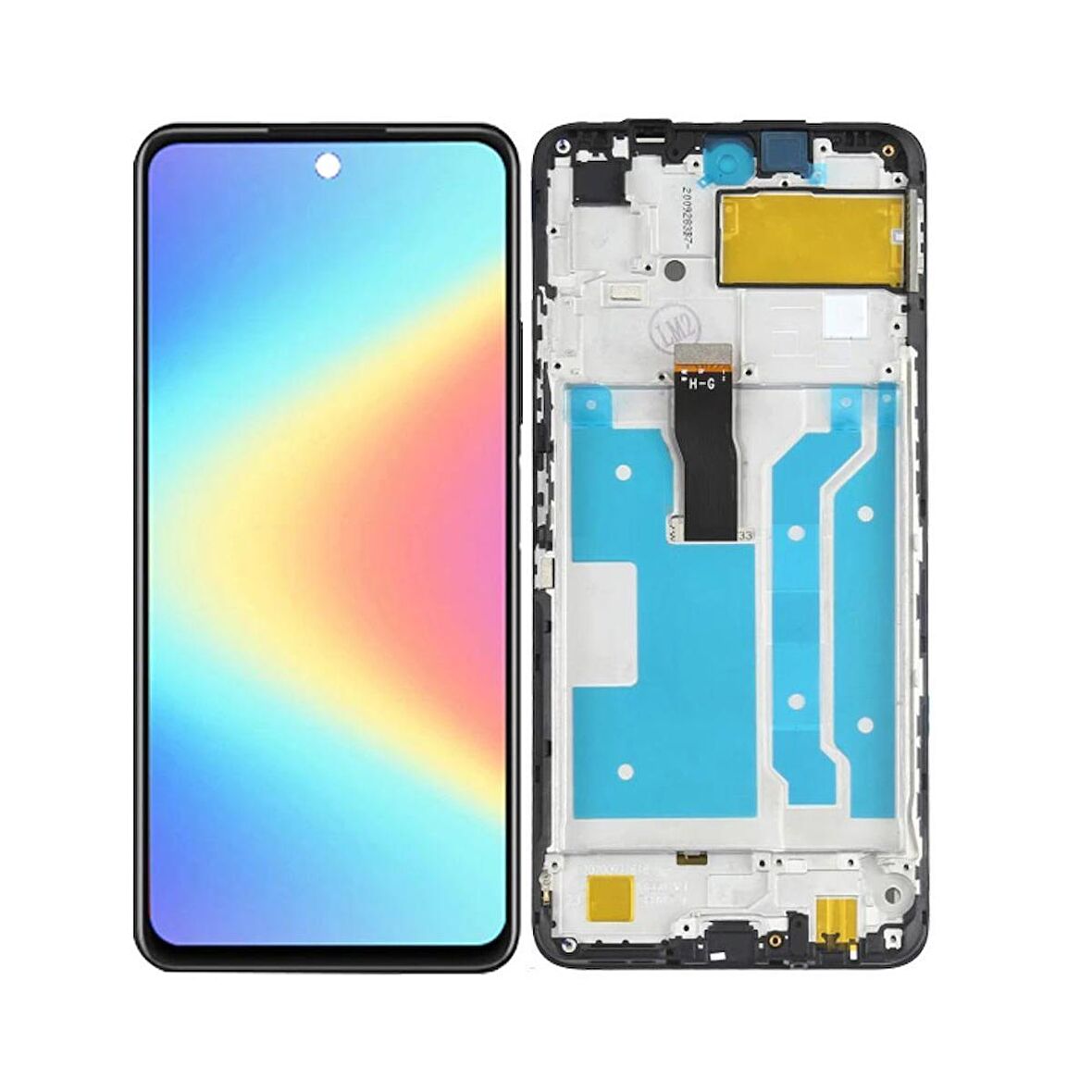 Huawei P Smart 2021 ile Uyumlu Lcd Ekran Dokunmatik Çıtalı