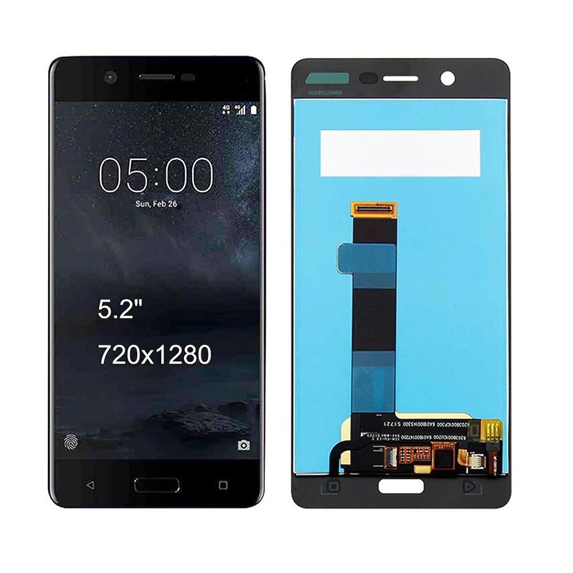 Nokia 5 ile Uyumlu Lcd Ekran Dokunmatik TA1008 TA1030