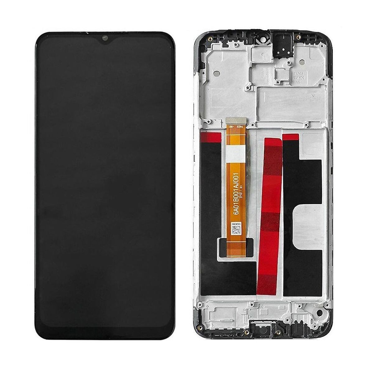 Oppo A5 2020 ile Uyumlu Lcd Ekran Dokunmatik Çıtalı Cph1931