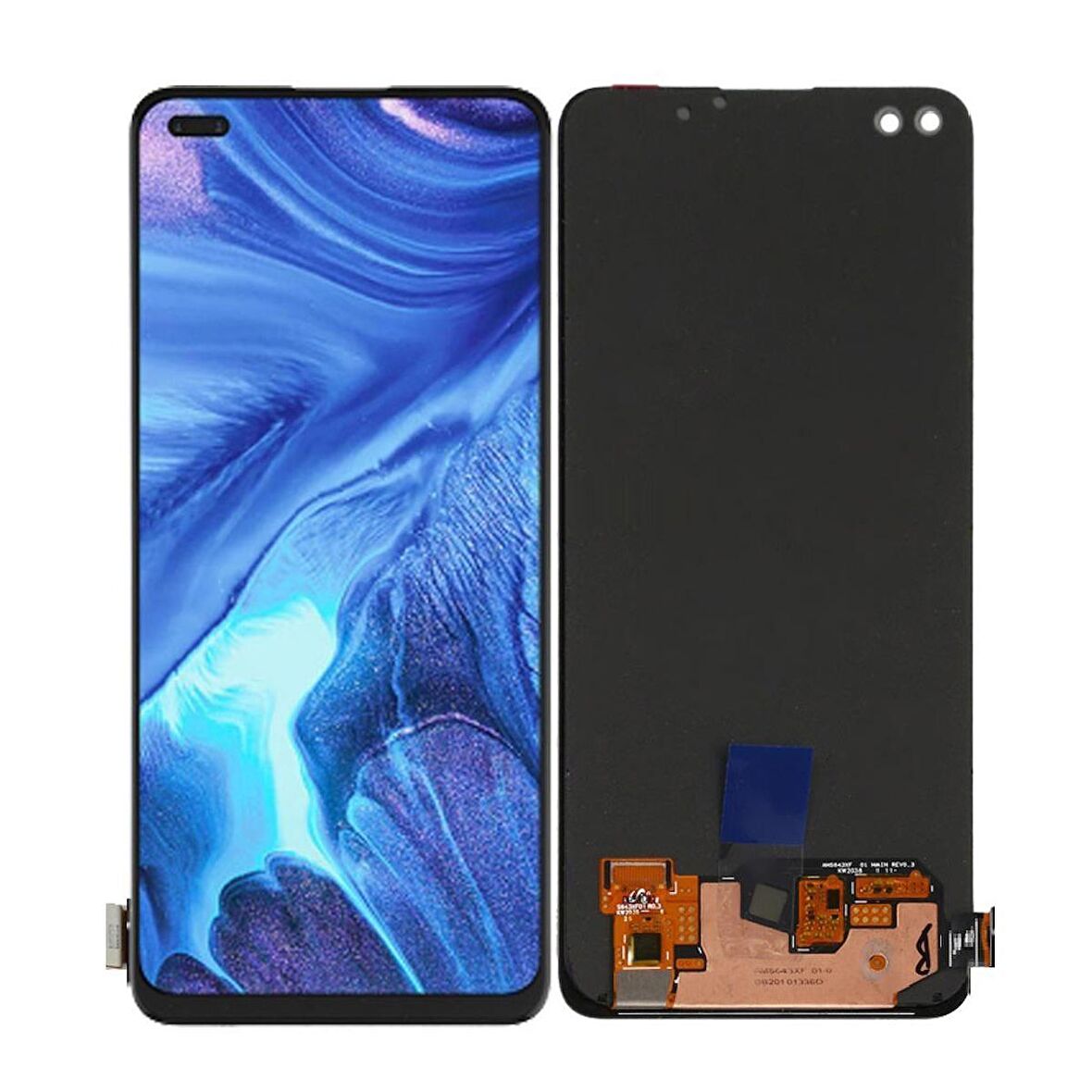 Oppo Reno 4 ile Uyumlu Oled Ekran Dokunmatik  Cph2113