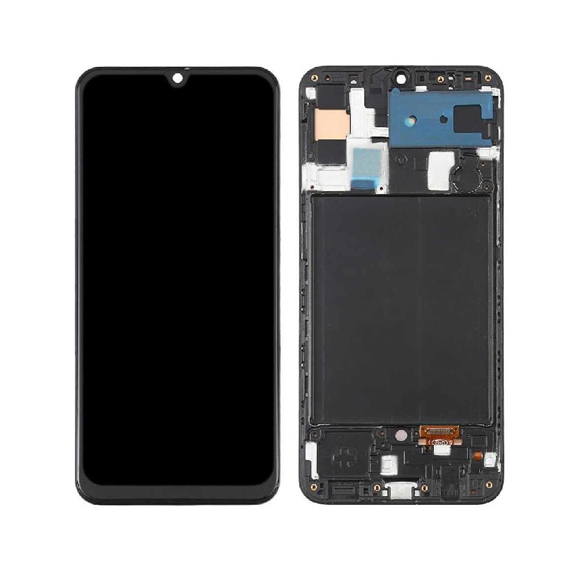 Samsung Galaxy A50s A507F ile Uyumlu Oled Ekran Dokunmatik Çıtalı