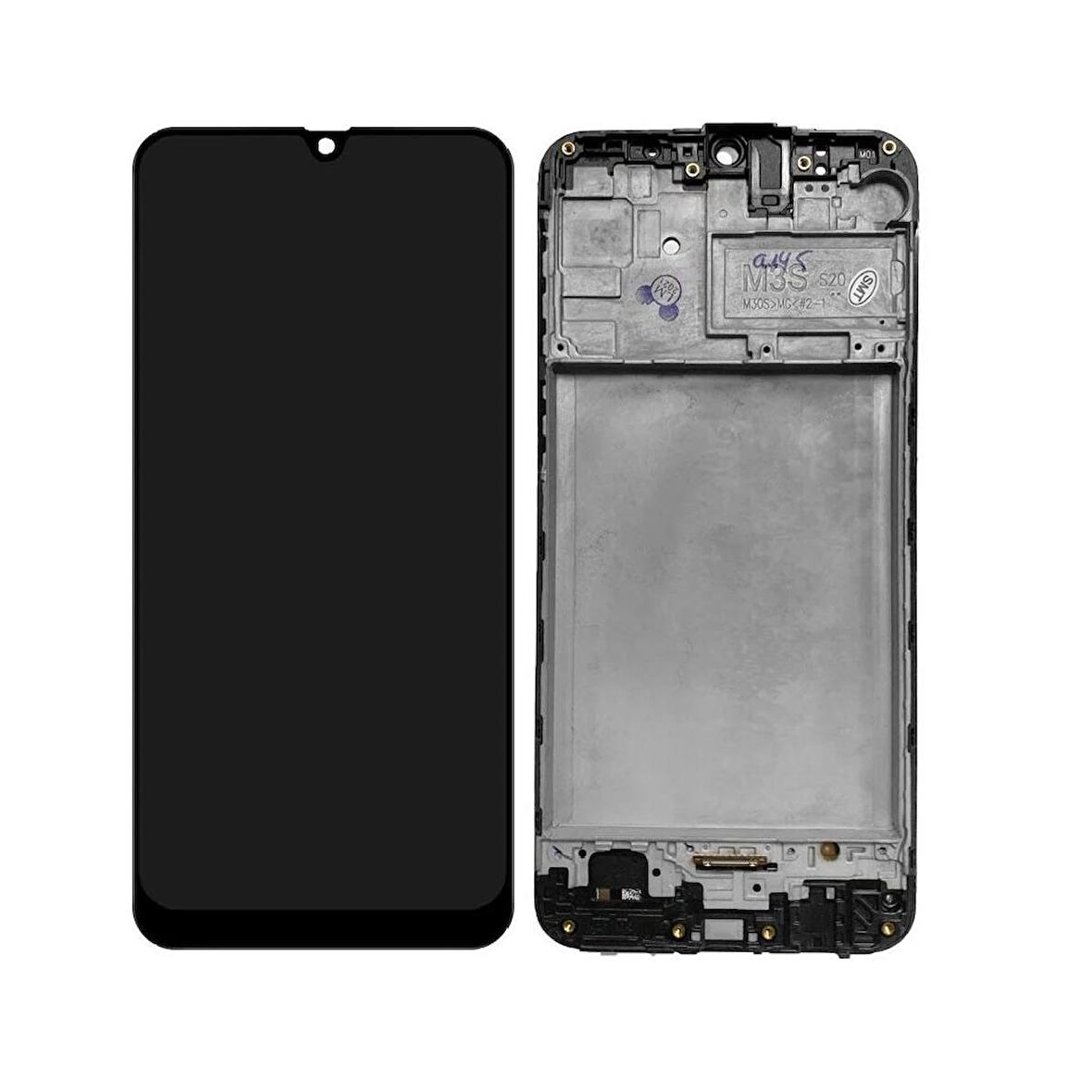 Samsung Galaxy M21 M215F ile Uyumlu Oled Ekran Dokunmatik Çıtalı