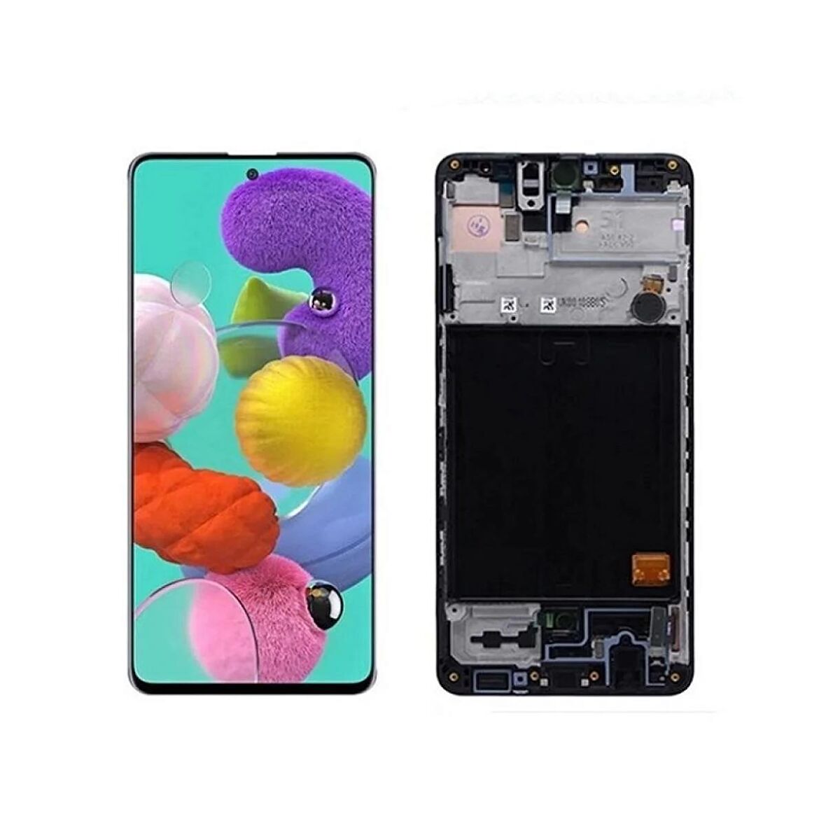 Samsung Galaxy M51 M515F ile Uyumlu Oled Dar Ekran Dokunmatik Çıtalı