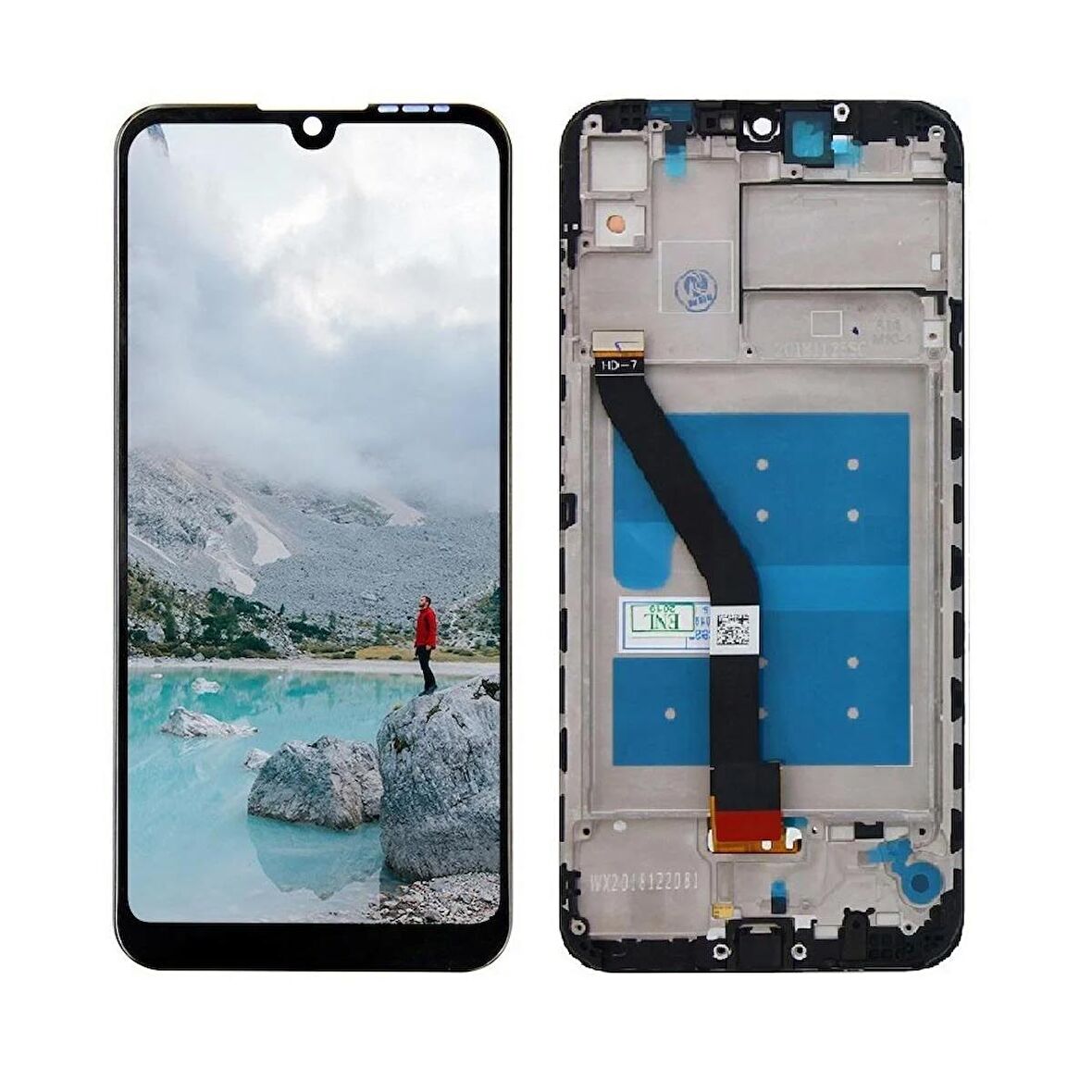 Huawei Y6 2019 ile Uyumlu Lcd Ekran Dokunmatik Çıtalı
