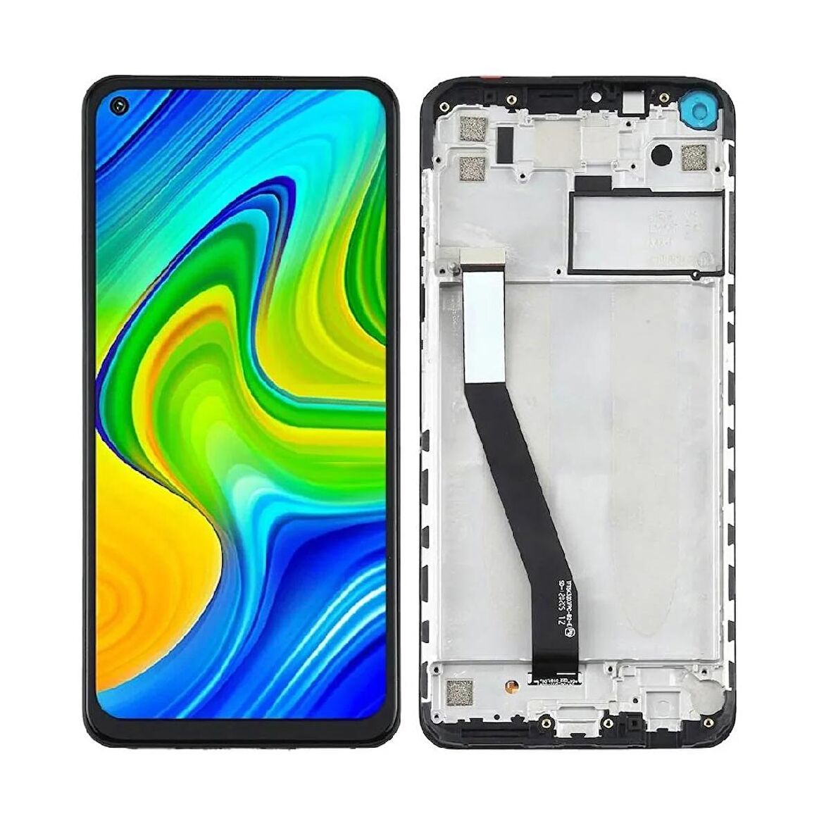 Xiaomi Redmi Note 9 ile Uyumlu Lcd Ekran Dokunmatik Çıtalı