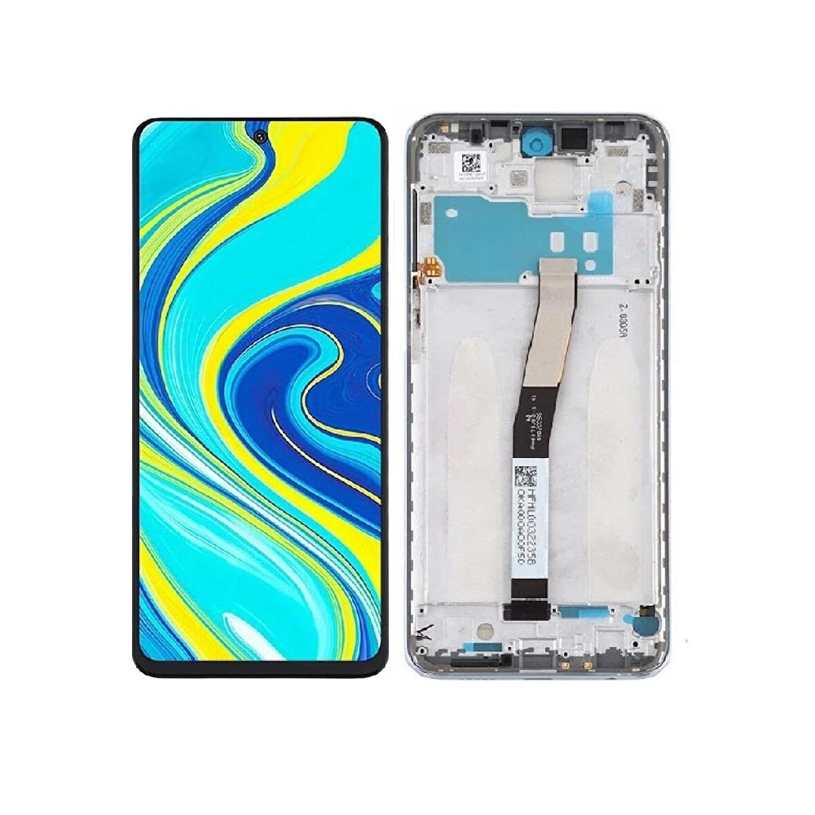 Xiaomi Redmi Note 9S ile Uyumlu Lcd Ekran Dokunmatik Çıtalı