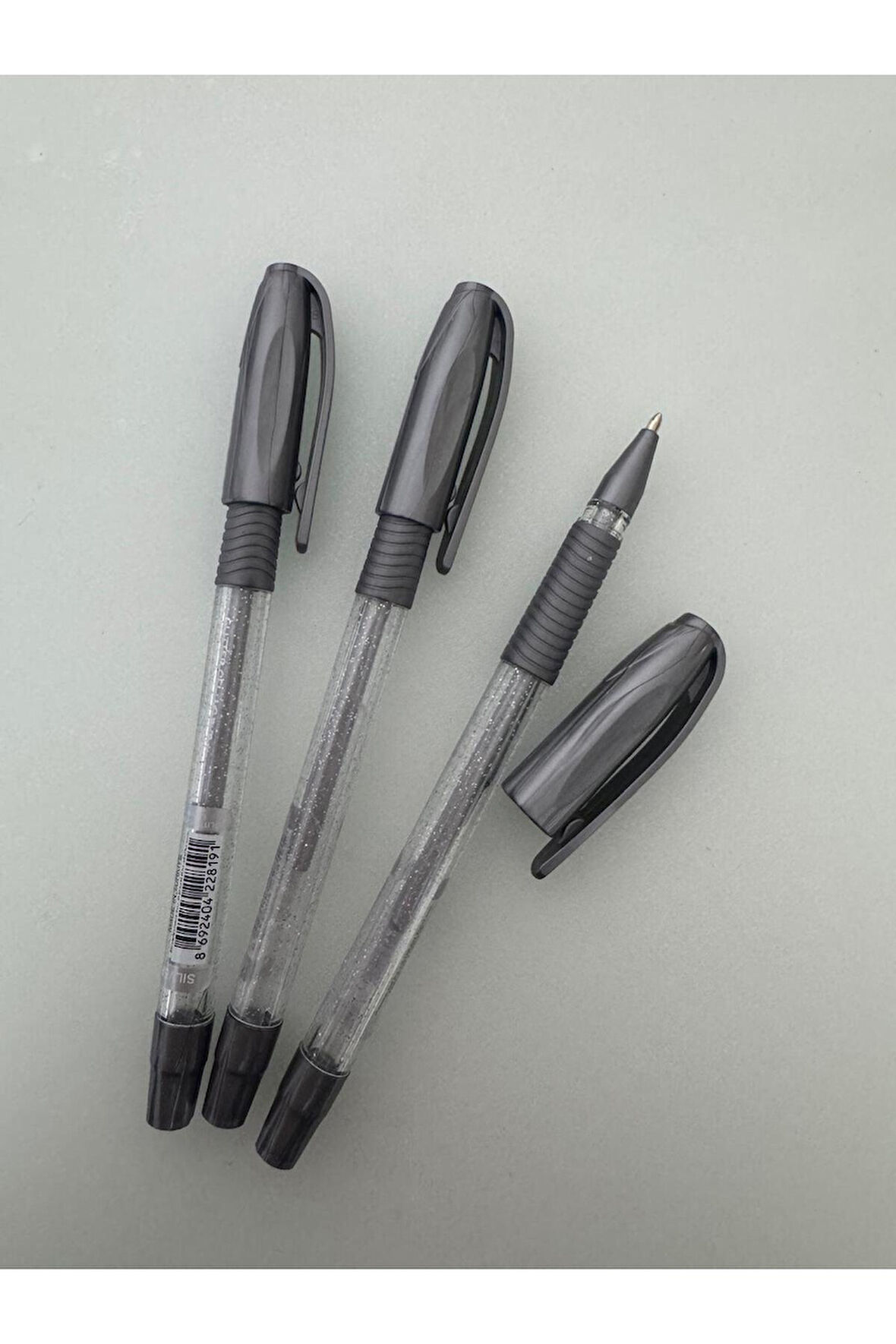 Jel Kalem Jely 1.0 MM Glıtter Simli Gümüş (3 Adet)