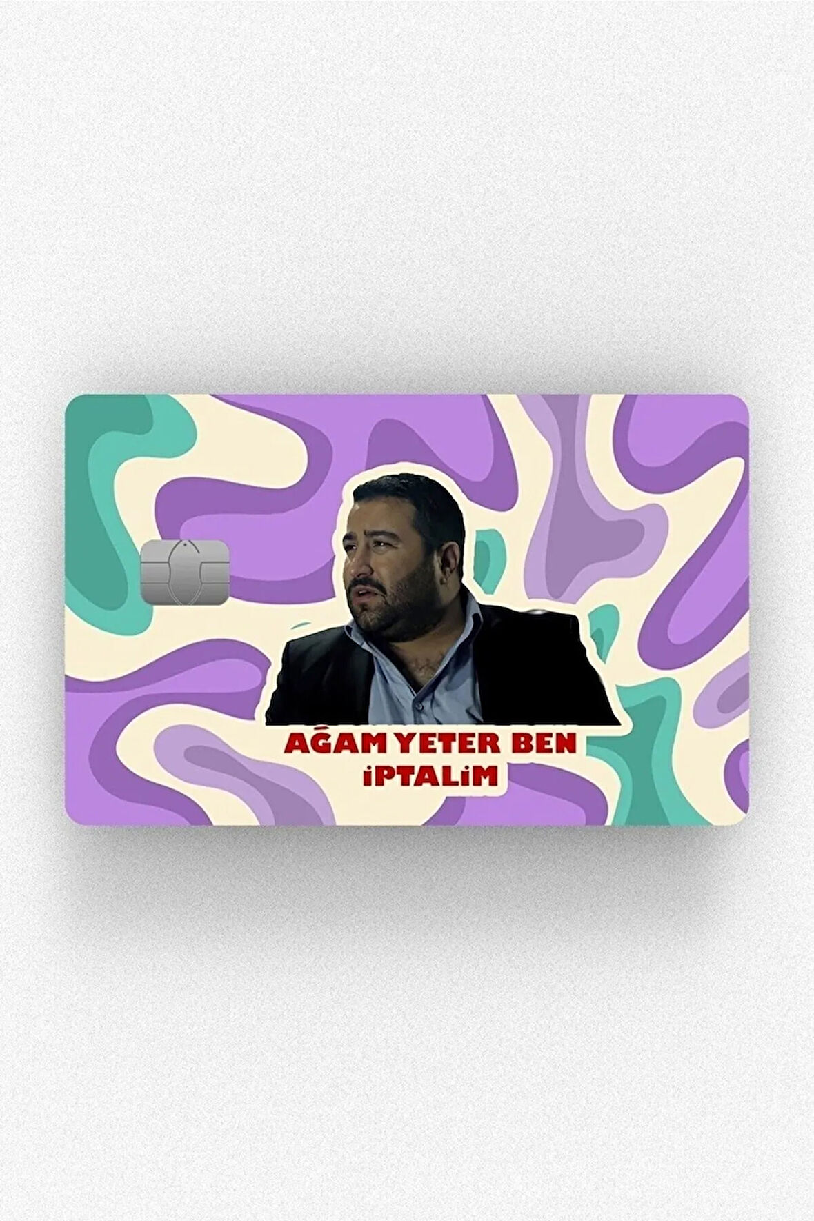 Kolpaçino Ağam Ben Iptalim Çipli/çipsiz Kart Stickerı Kaplama