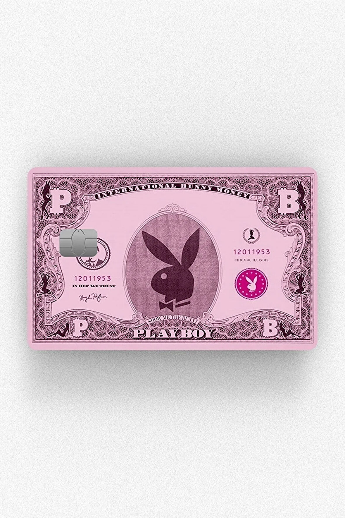 Playboy Dolar Çipli/çipsiz Kart Stickerı Kaplama