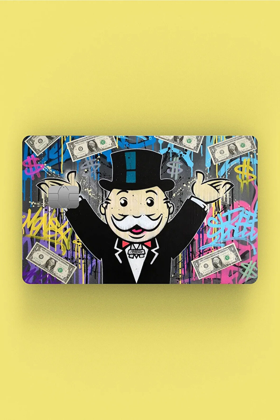 Monopolly Dolar Kredi Kartı Sticker Kaplama