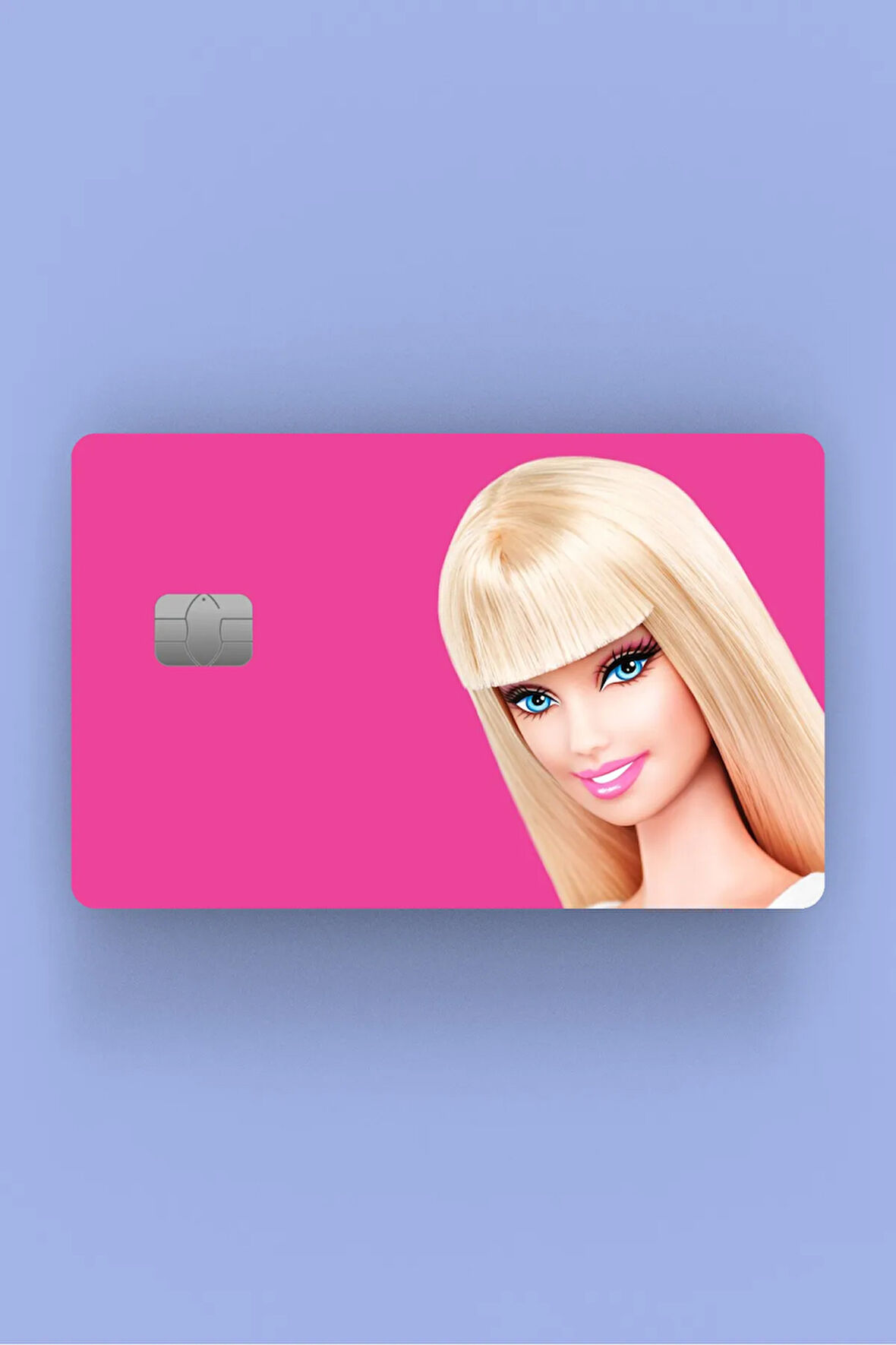 Pembe Barbie Portre Kredi Kartı Sticker Kaplama