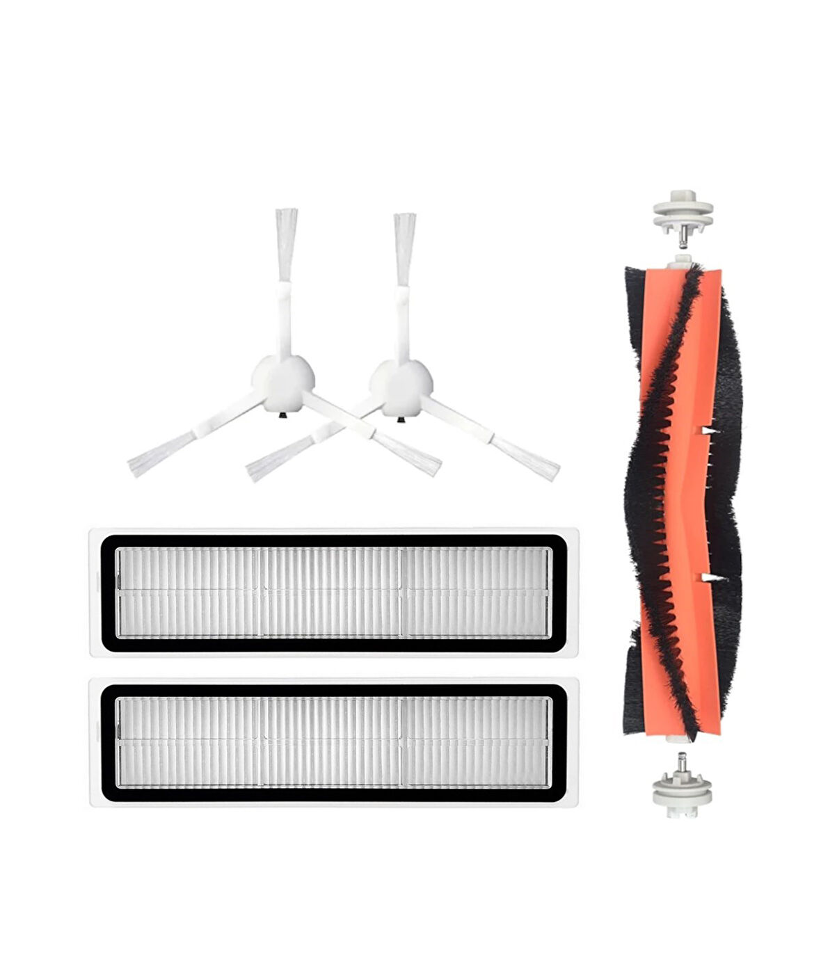 Xiaomi Trouver Finder LDS Uyumlu Yedek Mopsuz Fırça Hepa Filtre Seti-5 Parça