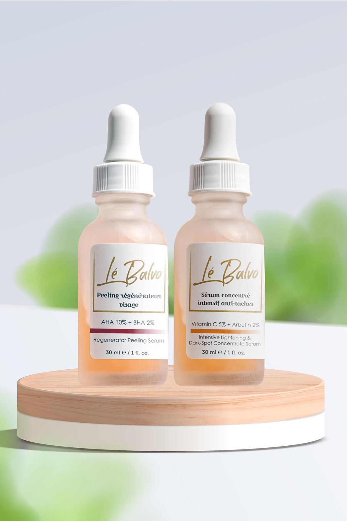 Le Balvo Cilt Tonu Eşitleme Leke Serum & Aydınlatıcı Leke Giderici Serum  2x30 ml 